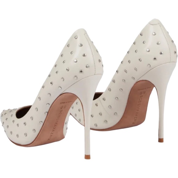 BCBGMAXAZRIA Women’s Nova Studded Pump Heel Magnolia - Picture 3 of 5
